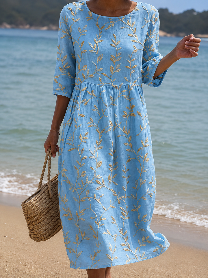 Robe Azurine™ – Fraîcheur Florale