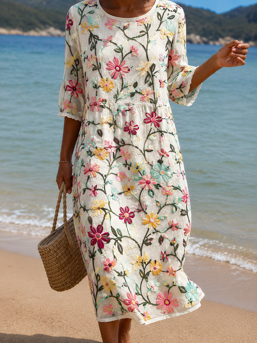 Robe Azurine™ – Fraîcheur Florale