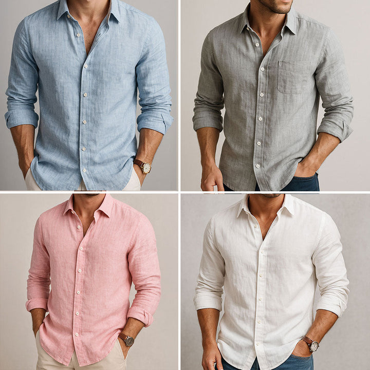 VIRELLE | CHEMISE ESSENTIELLE EN LIN POUR HOMME