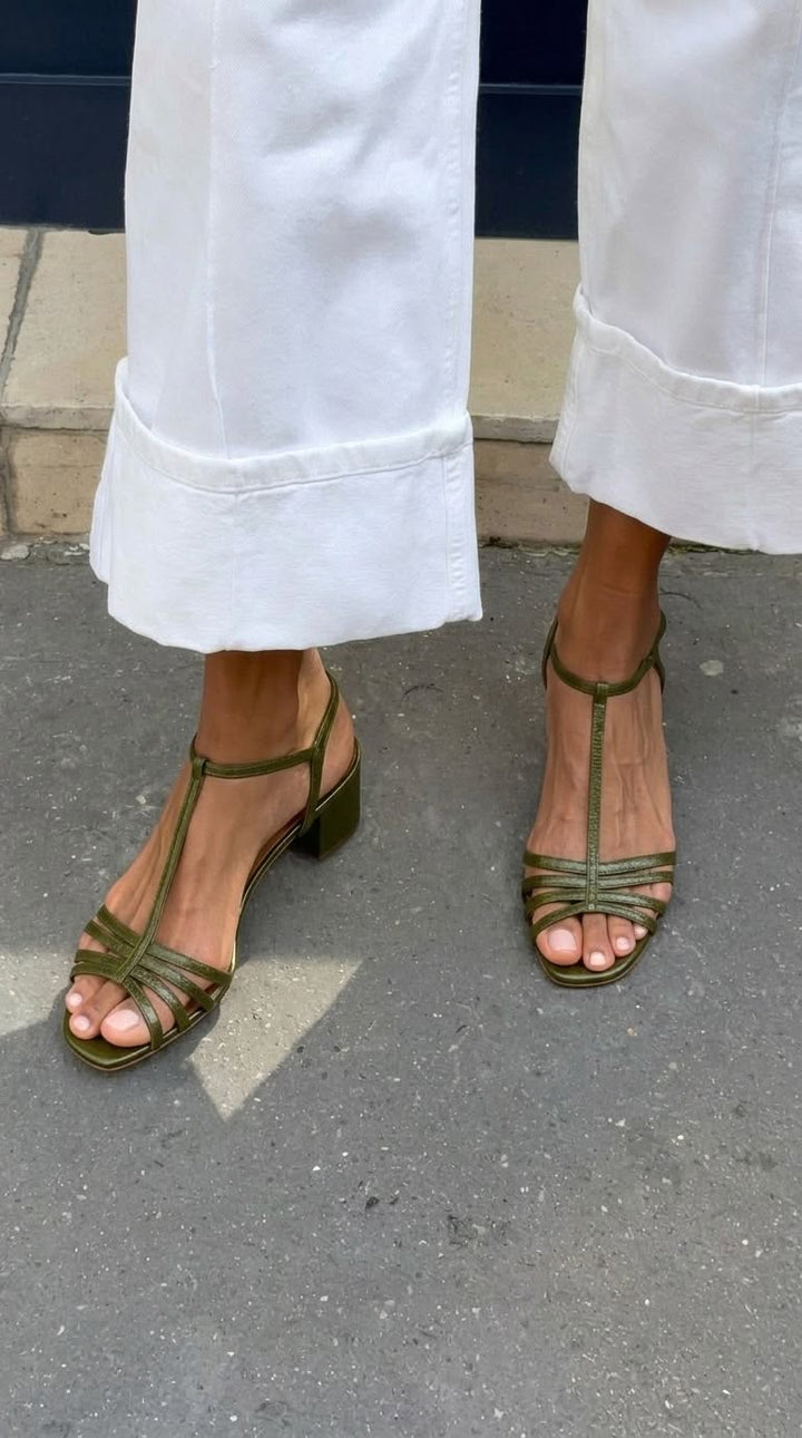 Allegra | Sandales Dorées du Quotidien