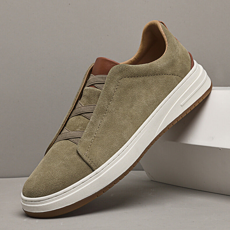 DELACROIX | CHAUSSURES SANS LACETS EN DAIM POUR HOMME