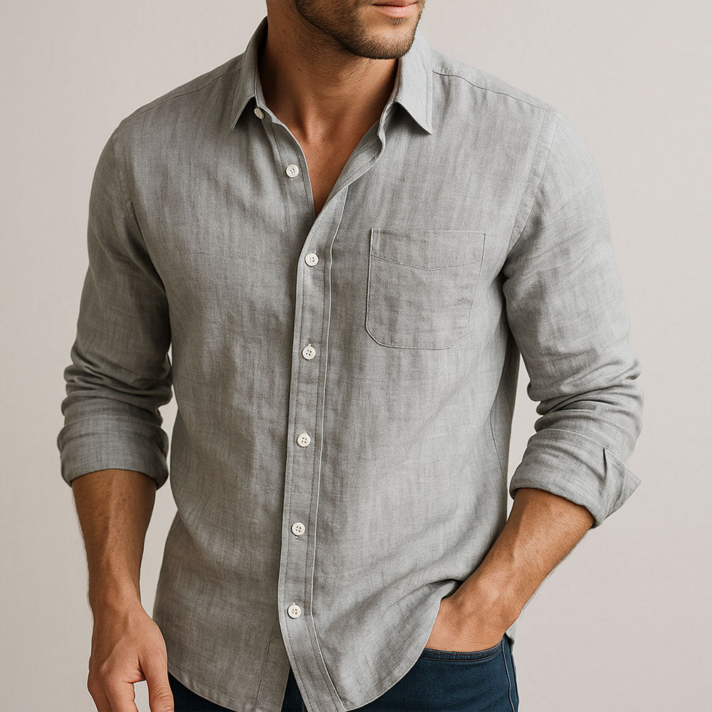 VIRELLE | CHEMISE ESSENTIELLE EN LIN POUR HOMME