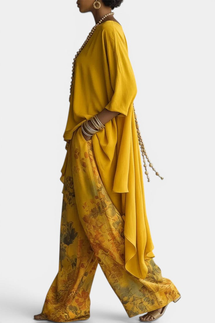 Sage | Ensemble Deux Pièces Imprimé Floral