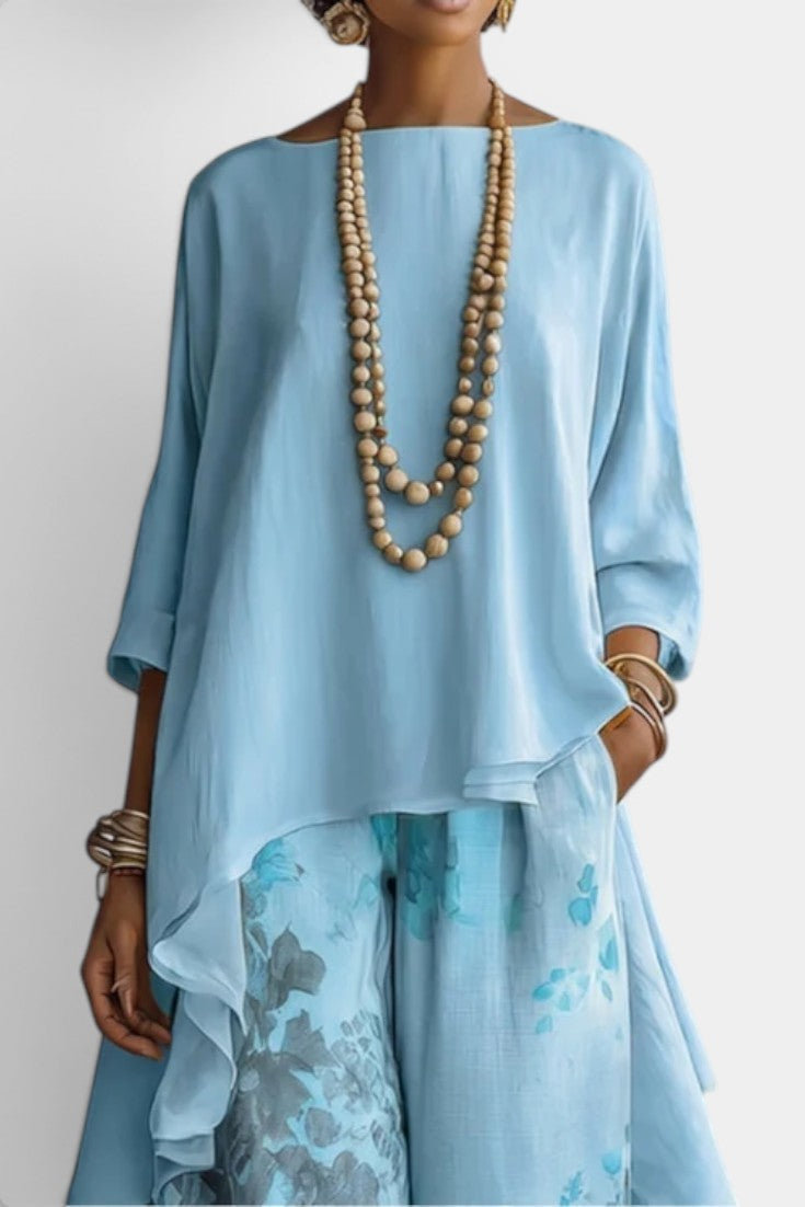 Sage | Ensemble Deux Pièces Imprimé Floral