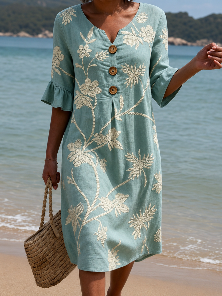 Robe Azurine™ – Fraîcheur Florale
