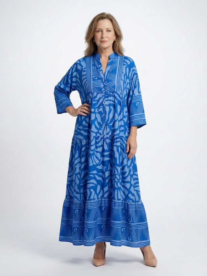 VIRELLE | Robe Midi à Boutons Marielle