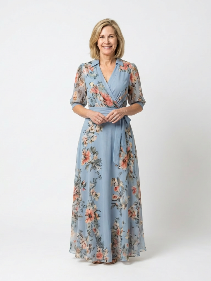 VIRELLE | Robe Maxi à Enveloppe Elowen