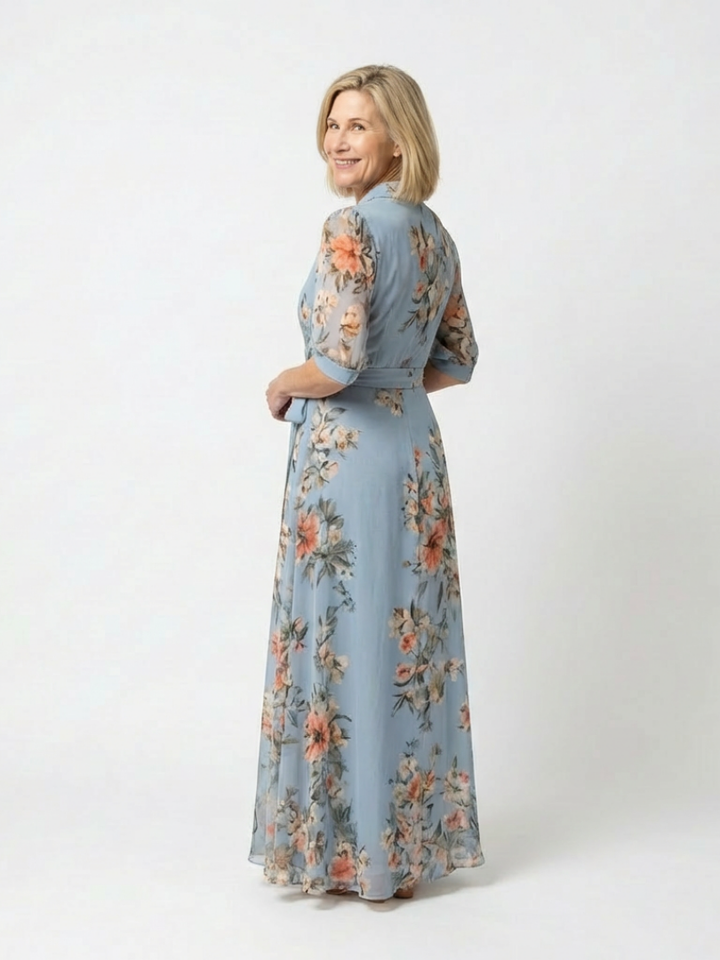 VIRELLE | Robe Maxi à Enveloppe Elowen