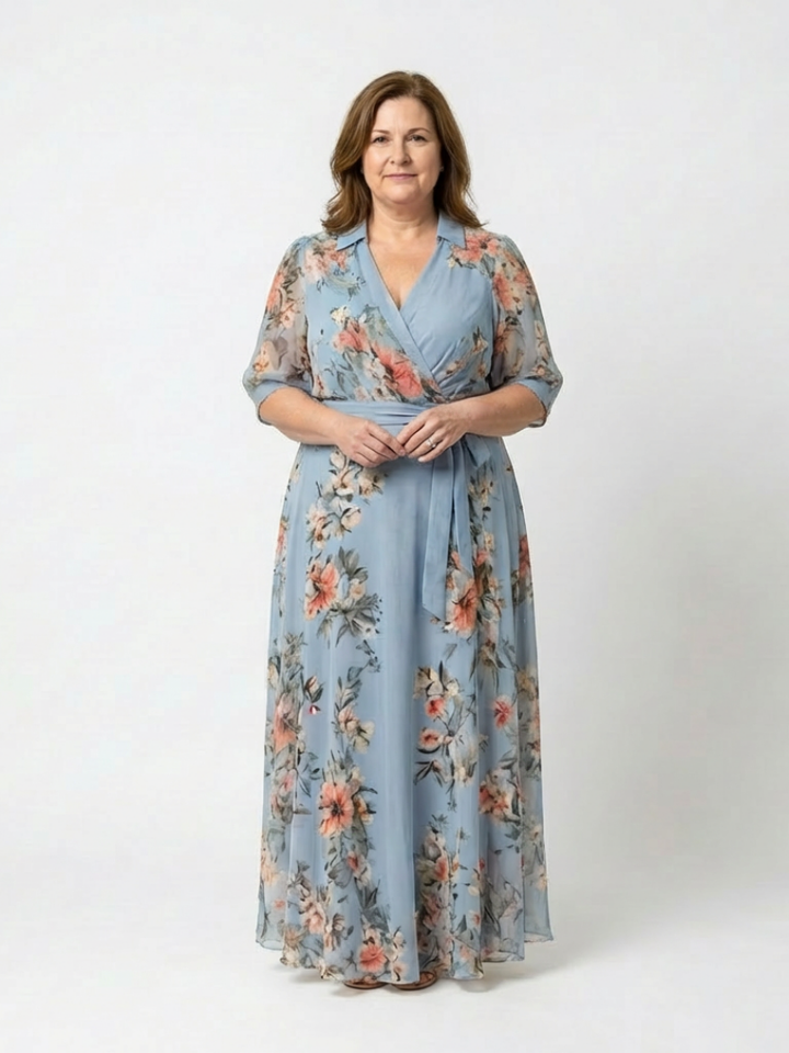 VIRELLE | Robe Maxi à Enveloppe Elowen