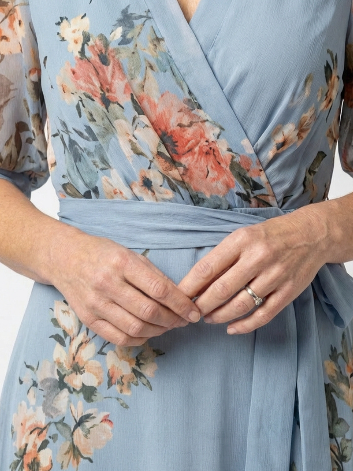VIRELLE | Robe Maxi à Enveloppe Elowen