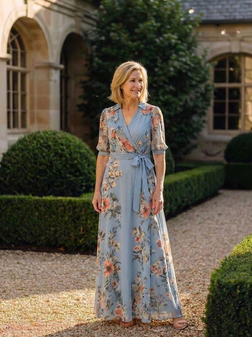 VIRELLE | Robe Maxi à Enveloppe Elowen